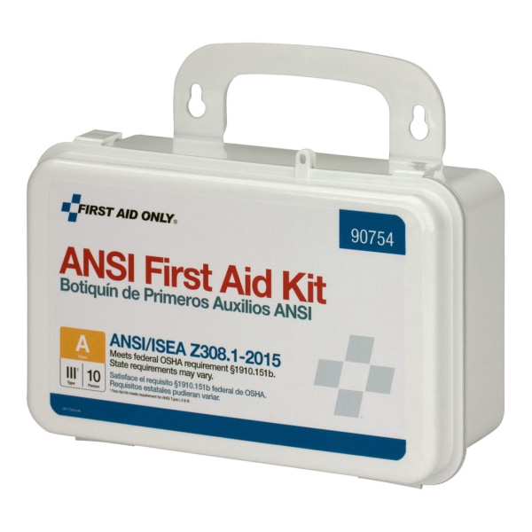 First Aid Only 10Person Bulk First Aid Kit, White, 71 Pieces Zerbee