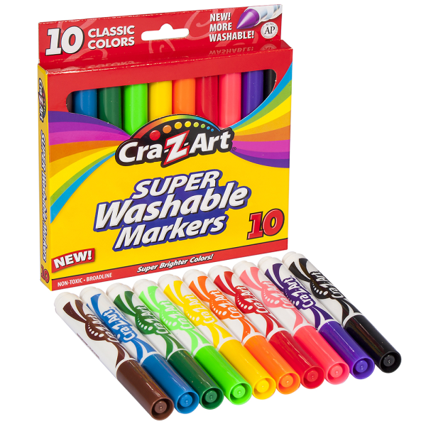 Cra-Z-Art Super Washable Finetip Markers - Zerbee