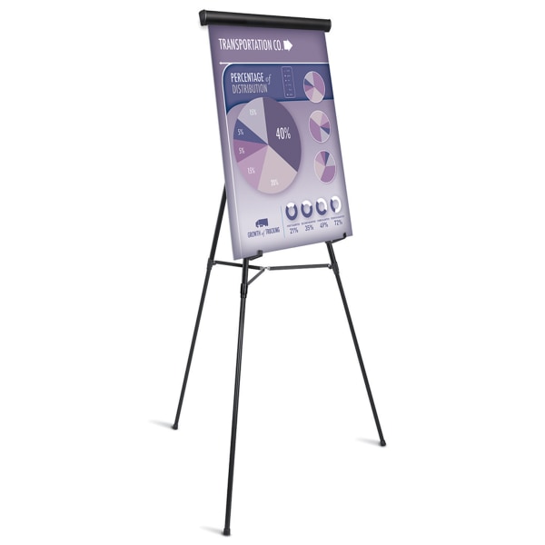 1 x A4 White PVC Presentation Board Conference Table Top Flip Chart Easel  Stand