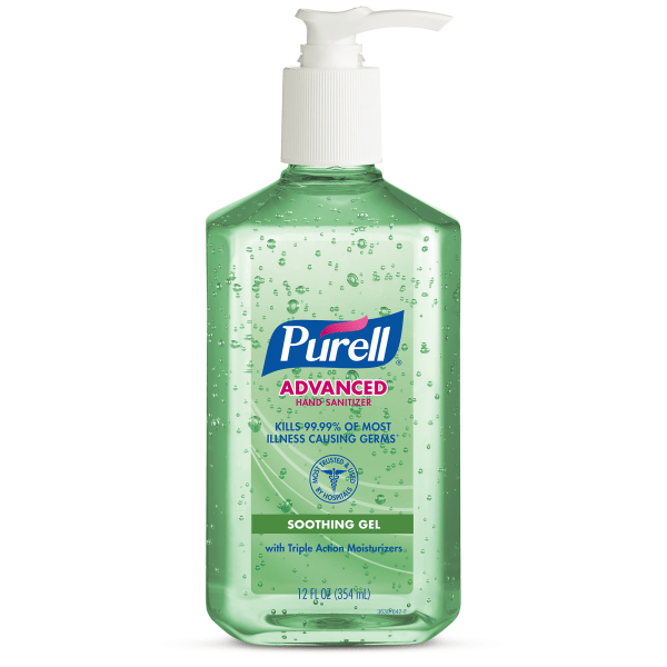Advanced Hand Sanitizer Soothing Gel, Fresh Scent, 12 oz Pump Bottle Advanced Hand Sanitizer Soothing Gel, Fresh Scent, 12 oz Pump Bottle
