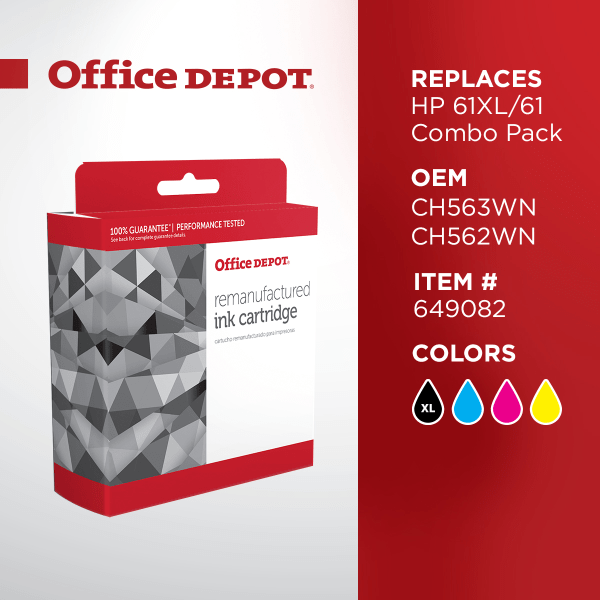 Office Depot® Brand Remanufactured High-Yield Black And Tri-Color Ink  Cartridge - Zerbee