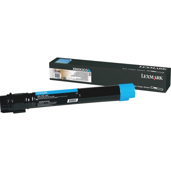 Lexmark&trade; X950 High-Yield Cyan Toner Cartridge LEXX950X2CG