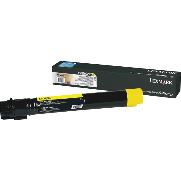 Lexmark&trade; X950 High-Yield Yellow Toner Cartridge LEXX950X2YG