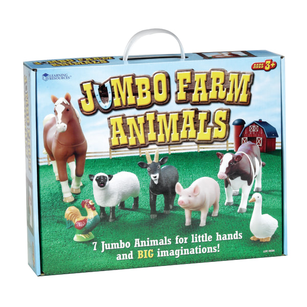 Learning Resources&reg; Jumbo Farm Animals 652274
