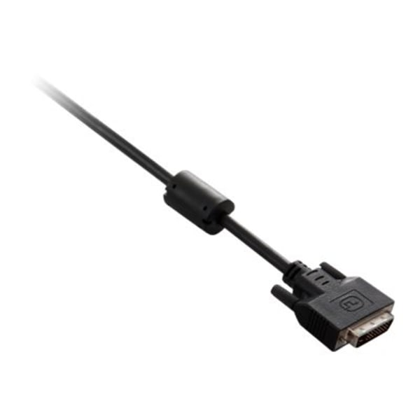 V7 Black Video Cable DVI-D Male to DVI-D Male 2m 6.6ft - 6.56 ft DVI-D Video Cable for PC 660241