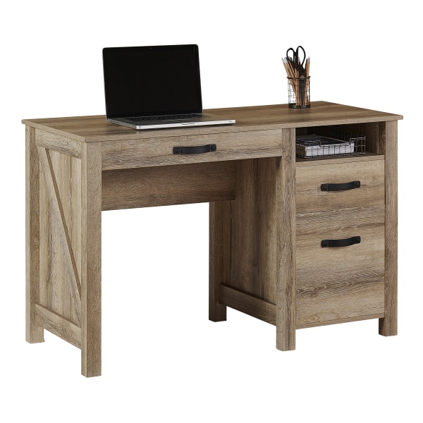 rustic adjustable height desk