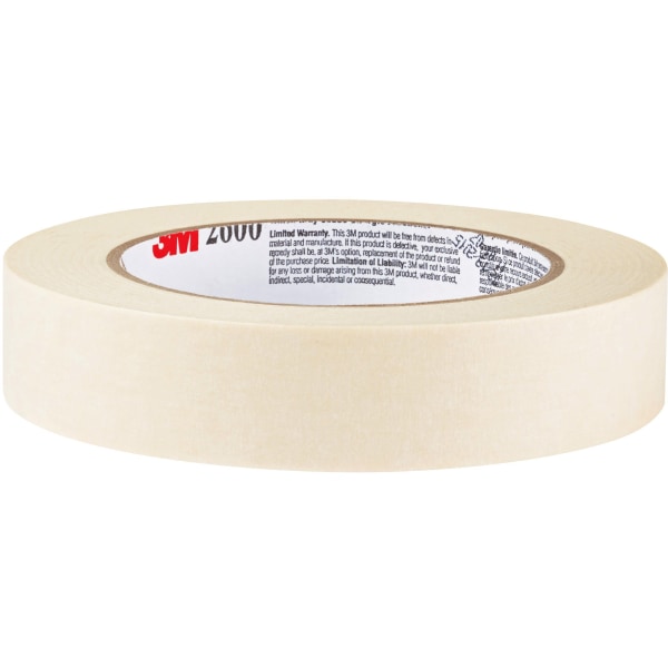 Masking Tape 2 inch Wide, White Masking Tape, 2 inch x 60.1-Yards, 3 Core,  4/Pack 
