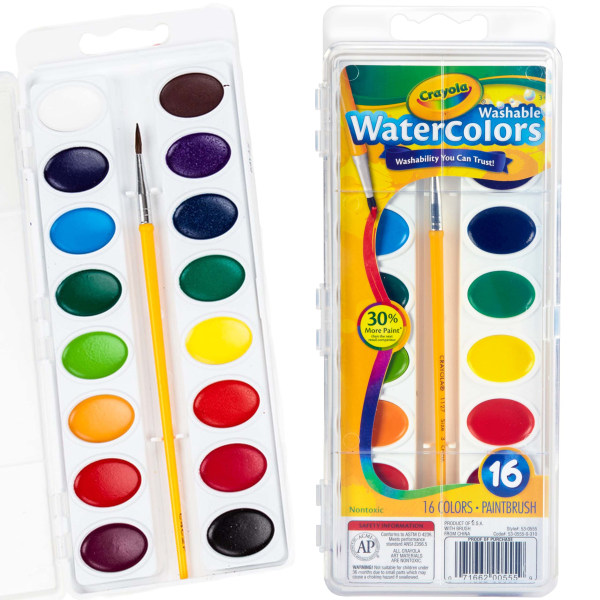 Colorations® Washable Watercolor Paint Classroom Value Pack - 28 Sets,  BONUS 13 Refills