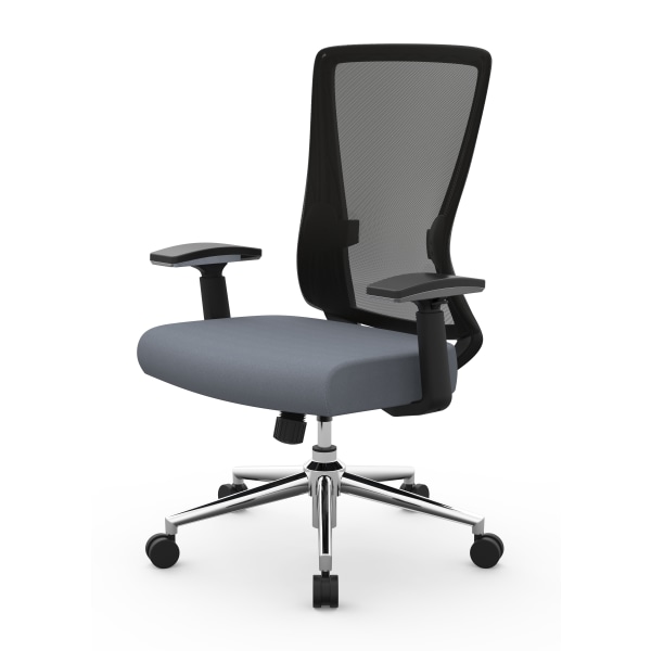 Realspace Adley MeshFabric Low Back Task Chair GrayWhite BIFMA Compliant -  Office Depot