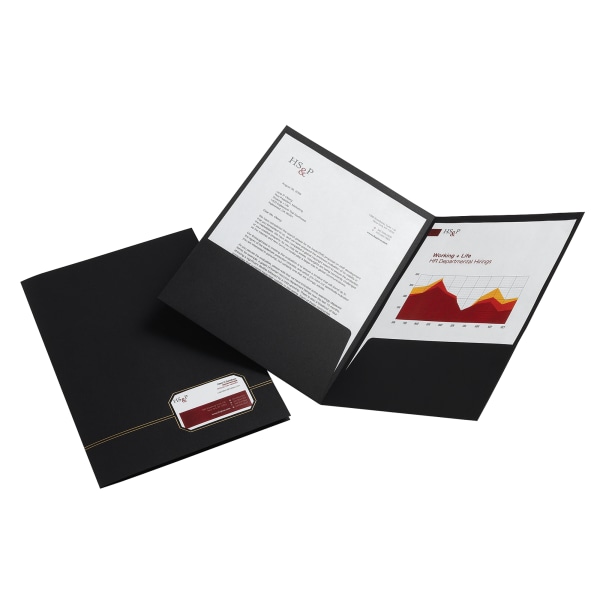 Office Depot® Brand Executive 2-Pocket Linen Folder - Zerbee
