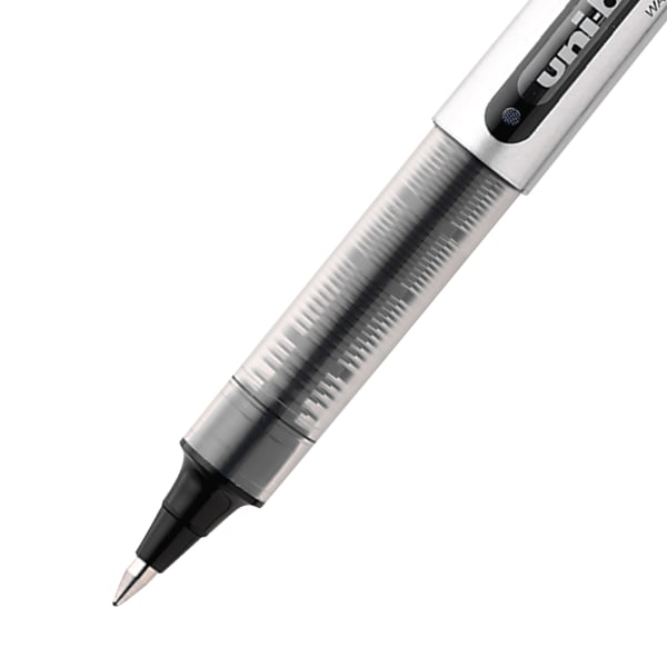 uni-ball® Vision™ Liquid Ink Rollerball Pen, Fine Point, 0.7 mm, Gray  Barrel, Black Ink - Zerbee