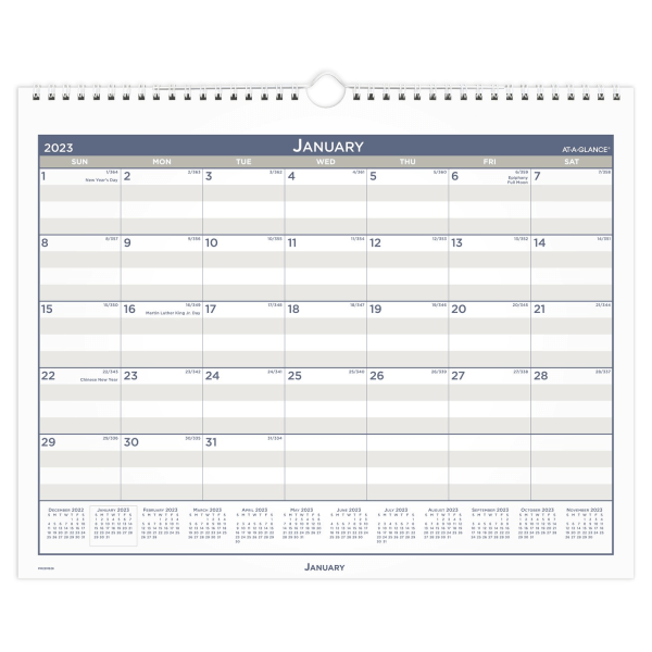 AT-A-GLANCE Multi-Schedule Vertical Monthly 2023 RY Wall Calendar 6828126