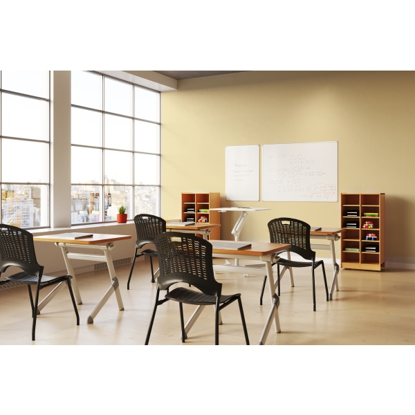 Realspace™ Porcelain DryErase Whiteboard, 36" x 48", Aluminum Frame With Silver Finish