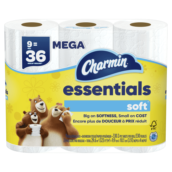 P&G Charmin Toilet Paper Bulk for Businesses, Individually  Wrapped for Commercial Use, 2-ply Standard Roll with 450 Sheets/Roll (Case  of 75) : Health & Household