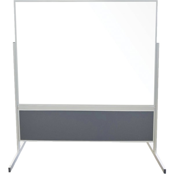 Ghent Double-Sided Magnetic Porcelain Whiteboard With Vinyl Tackboard 6937249