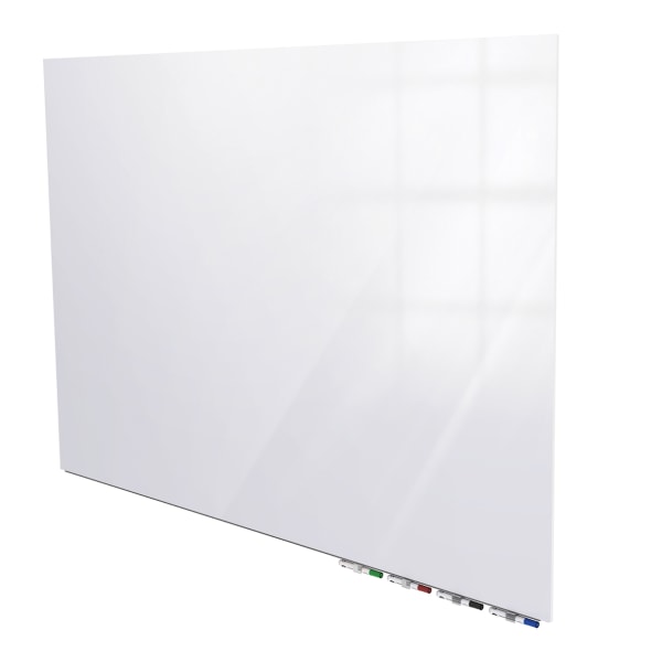 Ghent Dry-Erase Whiteboard, 48 1/2 x 96 1/2, Wood Frame With Brown Finish  - Zerbee