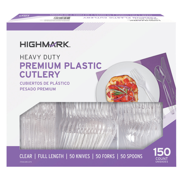 Highmark Plastic Utensils Medium Size Spoons White Box Of 1000 Spoons -  Office Depot