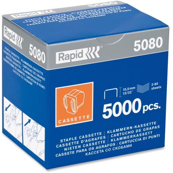 Rapid&reg; 5080 Staple Refill Cartridge, 1/8&quot;, Cartridge Of 5000 RPD90220