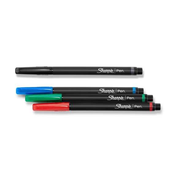 Sharpie Retractable Pens Fine Point 0.3 mm Black Barrel Assorted