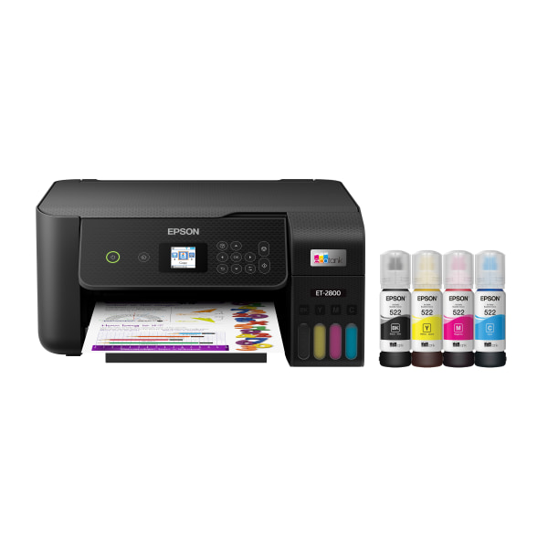 Epson EcoTank ET-2850 Wireless Color All-in-One Cartridge-Free Supertank  Printer with Scan, Copy and Auto 2-Sided Printing. Full 1-Year Limited
