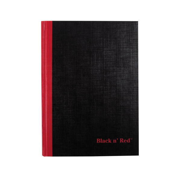Black n' Red™ Notebook/Journal, 8 x 5 7/8", 192 (96 Sheets), (E66857) - Zerbee