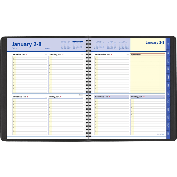 quicknotes weekly monthly appointment book