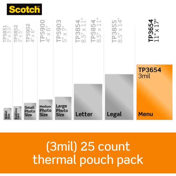 MMMTP585450 - Scotch Thermal Laminating Pouches - Laminating
