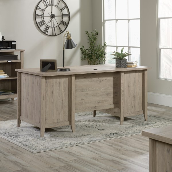 Sauder® Summit Station 66"W Executive Computer Desk, Laurel Oak Zerbee