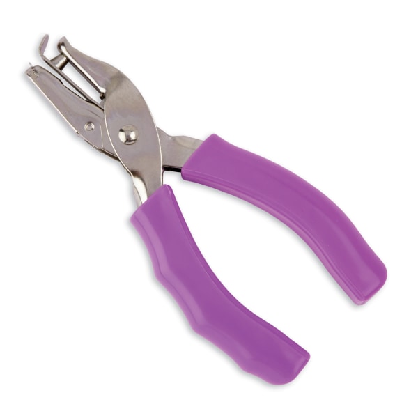 Single-Hole Punch With Padded Handles, Assorted Colors - Zerbee