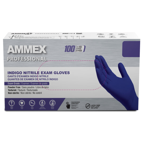 AMMEX Nitrile Dipped Nylon Work Gloves