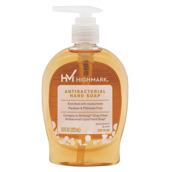 Highmark® Antibacterial Liquid Hand Soap, Clean Scent, 7.5 Oz, Orange -  Zerbee