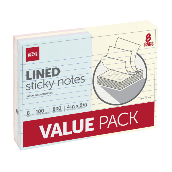 Post it Super Sticky Full Stick Notes 3 x 3 Electric Yellow 25 Sheets Per  Pad Pack Of 12 Pads - Office Depot