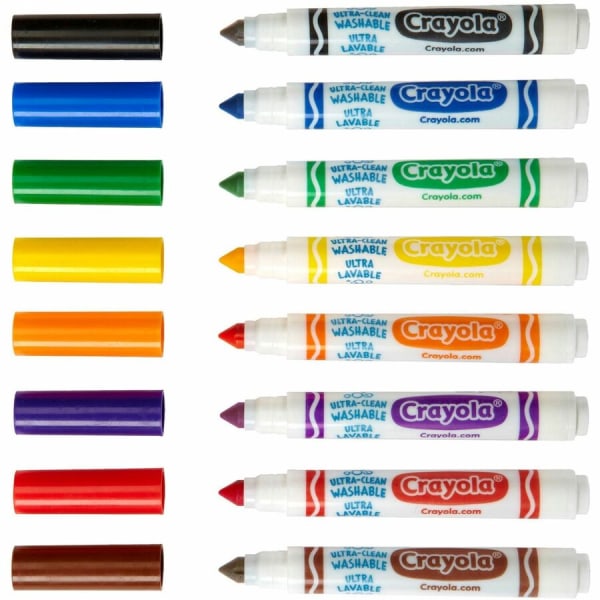 Rotuladores Crayola Ultra Clean Fine Line lavables, marcadores