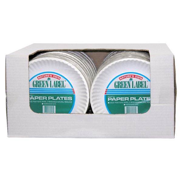 AJM Green Label Paper Plates Zerbee