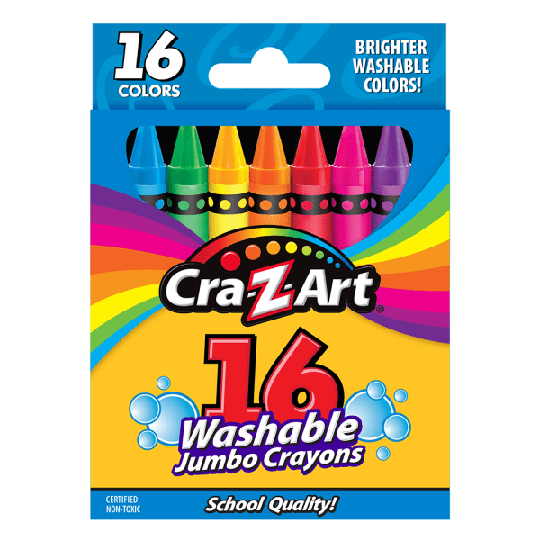 Crayola Large Crayon Set Assorted Colors Box Of 8 - Office Depot