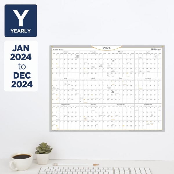 2024 AT A GLANCE DayMinder Monthly Planner 8 12 x 11 Gray January To  December 2024 GC47007 - Office Depot