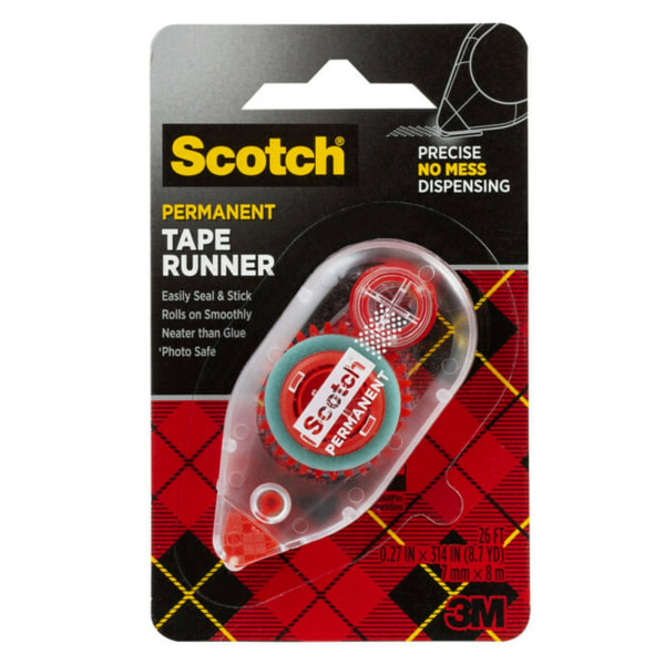Scotch 7100075687 2-Sided Acid-Free Photo Safe Refillable Dispenser, 49 ft  L Tape, 1 in W Tape
