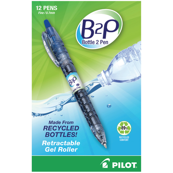 Pilot FriXion Clicker Erasable Gel Pens Fine Point 0.7 mm Blue Barrel Blue  Ink Pack Of 12 Pens - Office Depot