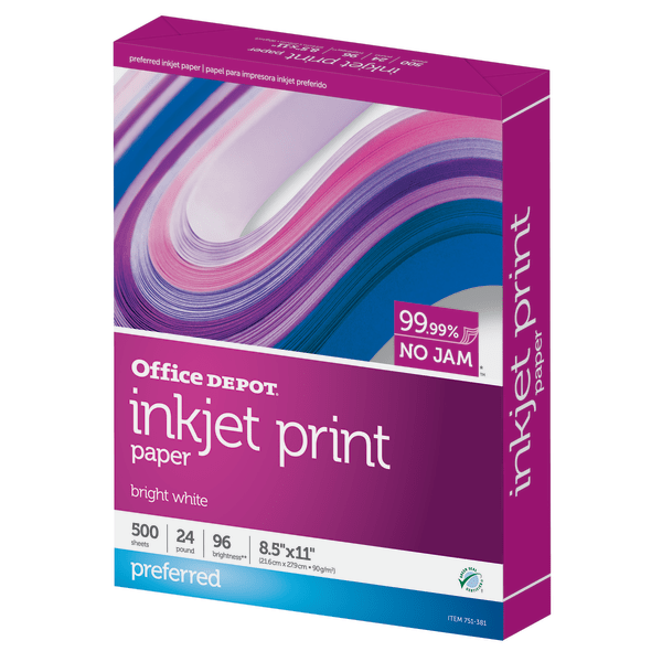Office Depot® Brand Inkjet Print Paper Zerbee