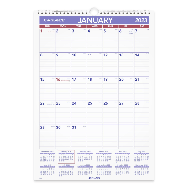 AT-A-GLANCE Monthly 2023 RY Wall Calendar 7553982