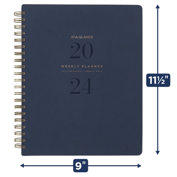 AT-A-GLANCE 2024 Weekly Planner Refill, Loose-Leaf, Desk Size, 5 1/2 x 8  1/2, Refillable Planners & Refills