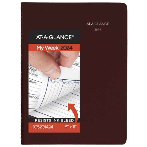 2023 At-a-glance 6.25 x 3.25 Weekly Appointment Book Refill Hourly Ruled White