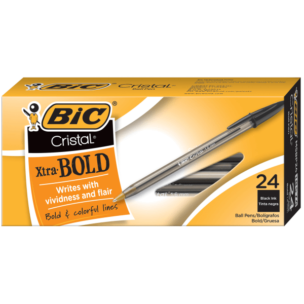  BIC Velocity Retractable Ballpoint Pen, Assorted Ink, 1.6mm,  Bold, 8/pack (Original Version) (1) : Office Products