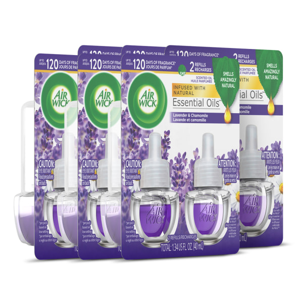 Scented Oil Refill, Lavender and Chamomile, 0.67 oz, 2/Pack, 6 Packs/Carton