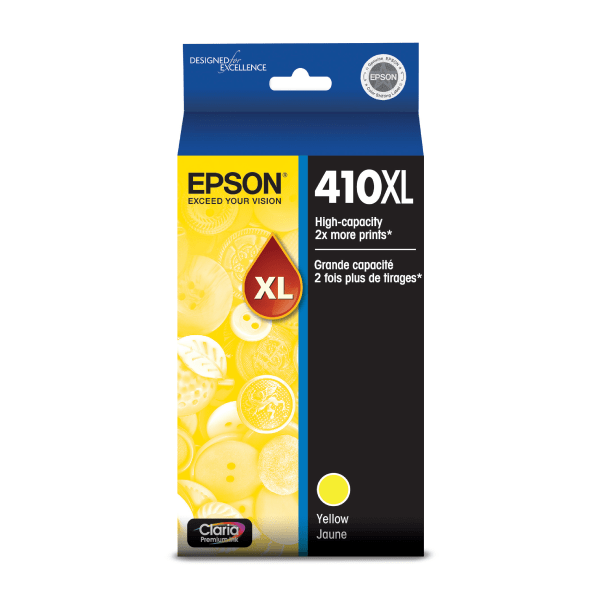 Epson&reg; 410XL Claria&reg; High-Yield Yellow Ink Cartridge EPST410XL420S