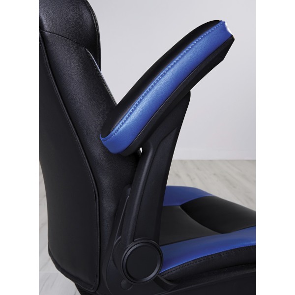 RS Gaming Davanti Vegan Leather High Back Gaming Chair BlackBlue