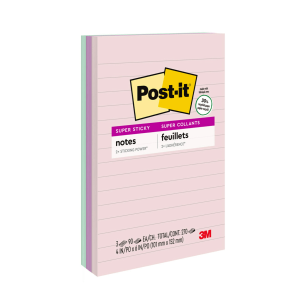 Post-it Super Sticky Bali Notes MMM6603SSNRP