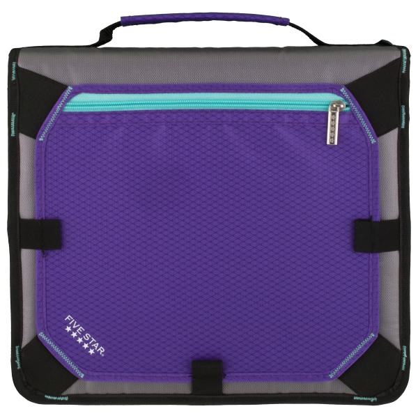 Durable Expansion Panel Blac... 2 Inch 3 Ring Binder Details about   Five Star Zipper Binder 