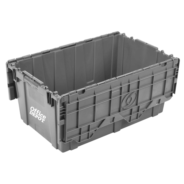 Office Depot Brand Attached Lid Storage Tote 15 H x 20 W x 28 D