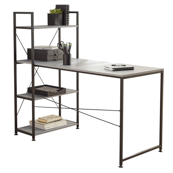 trazer desk with bookcase